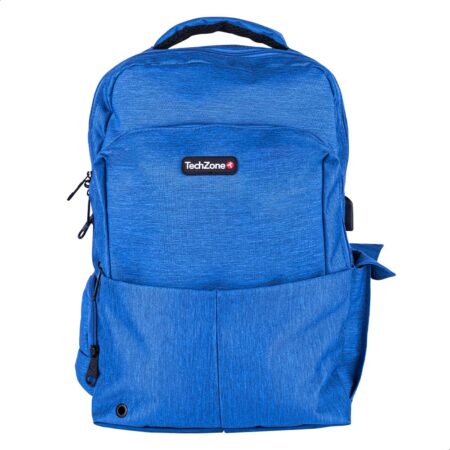 MOCHILA PARA LAPTOP 15.6″ TECHZONE TZ21LBP10 COURAGE/NYLON/POLIESTER/COLOR AZUL