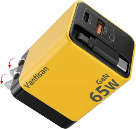 Cargador Shargeek Retractil Sha-11504008 USB-C/65W/Con Cable Integrado