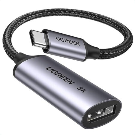 Cable Adaptador USB-C A DP 1.4 Ugreen 15575/10Cm/Color Gris