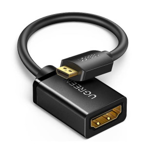 Adaptador Micro Hdmi A Hdmi Tipo D Ugreen 15844/18gbps/22cm/color Negro