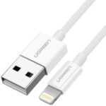 Cable USB-A A Lightning Ugreen 20728/1M/Para Iphone/Ipad/Ipod/Color Blanco