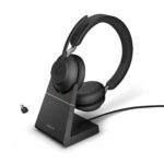 Diadema Audifonos C/Microfono Inalambrico Jabra Evolve2 65 Ms Stereo/Bluetooth/USB-A/Negro/26599-999-999