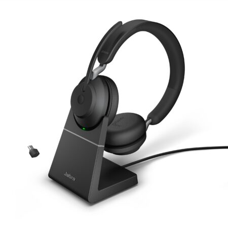 Diadema Audifonos C/Microfono Inalambrico Jabra Evolve2 65 Ms Stereo/Bluetooth/USB-A/Negro/26599-999-999