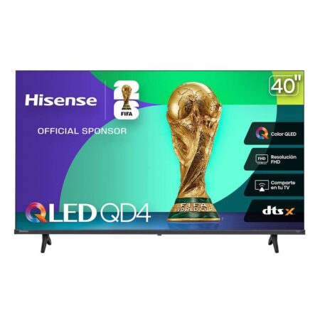 Smart Tv 40″ Hisense 40Qd4Qfm QLED Qd4/FHD/1920X1080/USB/HDMI/Negro