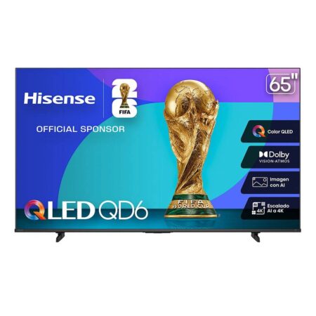 Smart Tv 65″ Hisense 65Qd65Qfm/QLED/4K UHD/3840X2160P/HDMI/USB 2.0/Color Negro