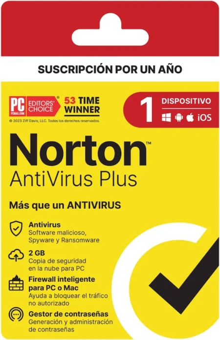 Esd Norton Antivirus Plus 1 Dispositivo, 1 Año, 21414730