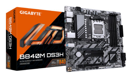MB GIGABYTE B840M DS3H SOCKET AM5/4XDDR5/HDMI/DP/PCI-E 4.0/MICRO ATX