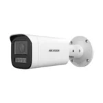 Camara Bala IP Hikvision Ds-2Cd1643G2-Lizsu 4Mpx/Lente Motorizado 2.8-12Mm/Dual Light/Ir 50M/50M Luz Blanca/Acusense Lite/Microfono Integrado/IP67/Wdr 120Db/PoE/MicroSD