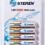 Bateria Recargable Steren Bat-Nm-Aaa Tipo Aaa, 1.2V, Nimh, 600 mAh, 4 Piezas