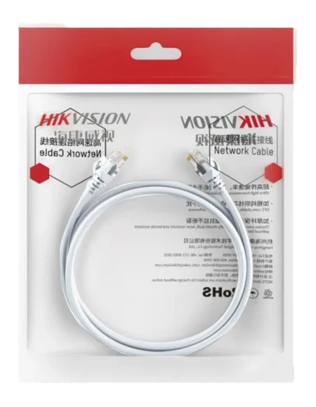 Cable De Red Utp Cat6 De 1 Metro Hikvision Ds-1Np6Uec0-100-W Color Blanco