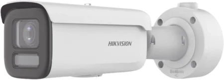 Camara Bala IP Hikvision Ds-2Cd3646G2Ht-Lizs 4Mpx/Lente Motorizado 2.7-13.5Mm/Ir 60M/60M Luz Blanca/Darkfighter S/IP67/Ik10/Wdr 130Db/Acusense/Deteccion Facial/Conteo De Personas Por Cruce Y Zona