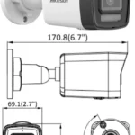 Bala IP 6Mp/ Lente Mot. 2.8 A 12Mm/ 60M Luz Bca/ 60M Ir/ IP67/ Ik10 / Wdr 120 Db/ PoE+/ Acusense/ Alarmas Io/ Micro SD/ Onvif/ Metal/ Acusearch