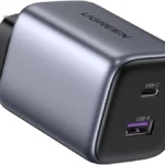 Cargador 35W Ugreen Nexode S/2 Puertos De Carga Rapida/1 USB-C/1 USB-A/Color Gris/45222