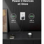 Cargador 35W Ugreen Nexode S/2 Puertos De Carga Rapida/1 USB-C/1 USB-A/Color Gris/45222