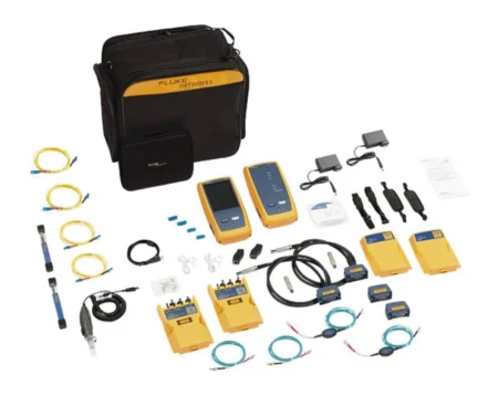 Kit Certificador Fluke Networks Dsx2-8000Qiint Para Cable De Cobre Cat5E/Cat6/Cat6A Y Cat8/Modulos Olts Quad Certifiber Pro/WiFi/Pantalla LCD 5.7″/Version Internacional