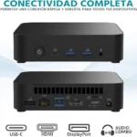 Mini Pc ASUS ASUS Nuc 14 Pro/Intel Core 100U/Ghz/16Gb DDR5 RAM/256Gb SSD/Windows 11 Prueba/Teclado/Mouse/Monitor 23.8"/Cn14Pe-Mtmc316256