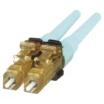 Conector De Fibra Optica Lc Duplex Opticam Panduit Flcdmcxaqy Multimodo 50/125 Om3/Om4/Pre-Pulido/Color Aqua