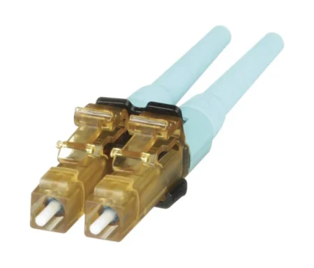 Conector De Fibra Optica Lc Duplex Opticam Panduit Flcdmcxaqy Multimodo 50/125 Om3/Om4/Pre-Pulido/Color Aqua