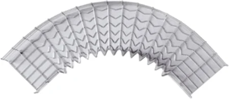 Curva Pre-Fabricada Horizontal 90° Charofil Ch-C90-54/200Ez Medidas De 54Mm De Peralte/200Mm Ancho/Acabado Electrozincado