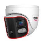 Cámara Domo Panorámica IP 8 Mp, Lente 2.8Mm (180°), De Dia Detecta Hasta 20 Mts, Ir Hasta 20 Mts,LED Híbrido, Dda2, Microfono Incorporado, Wdr, IP67