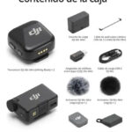 Microfono Dji Mic Mini/2 Transmisores/1 Receptor/Estuche De Carga/Color Negro/2 Tx + 1Rx + FCC