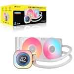 Enfriamiento Liquido Corsair Icue Link Titan 240 Rx LCD/2X120Mm/2100Rpm/Color Blanco/Cw-9061025-Ww