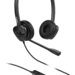 Diadema Audifonos C/Microfono Alambricos Fanvil Ht302U/USB/1M/Color Negro/Binaudal/Para Telefonos IP Fanvil