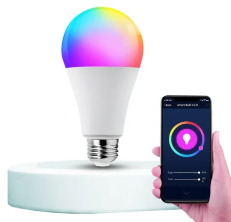 Foco Inteligente WiFi 9W Mirati Mfc2 Luz Rgb,Compatible Con Alexa Y Asistente De Google
