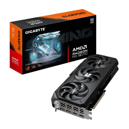 T/Video Gigabyte Gv-R9070Gaming Oc-16Gd Radeon Rx 9070/16Gb Gddr6/PCI-E 5.0/HDMI/DP/3Xfan/Color Negro