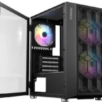 Gabinete Antec Nx200M/Mini Torre/Ventana De Cristal/Sin Fuente/3 Ventiladores Rgb/Color Negro/Micro-ATX/Mini-Itx/0-761345-81021-0