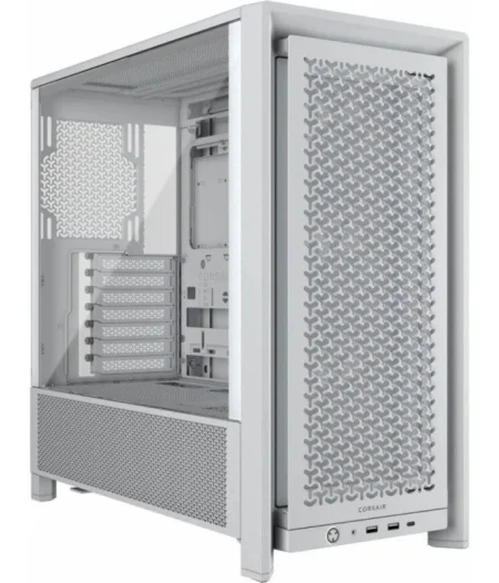Gabinete Corsair Frame 4000D/Midi-Tower/Cristal Templado/Sin Fuente/Modular/Color Blanco/Mini-Itx/Micro-ATX/ATX/E-ATX/Cc-9011291-Ww