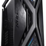 Gabinete ASUS Rog Hyperion Gr701 Full Torre/Ventana De Crisrtal/4 Ventiladores De 140Mm/Soporte De GPU De Metal/Ventiladores Argb/Carga Rapida De 60W