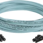 Jumper De Fibra Optica Multimodo Lc-Lc Duplex 10G, 50/125 Om3 Aqua 3M, Uoc-3