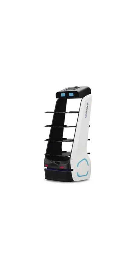 Robot Autonomo Keenon T5Ls/Para Servicio De Meseros Ubicado Por Slam/10Kg/4 Charolas/Color Blanco-Negro