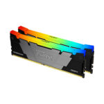 MEMORIA DDR4 16GB 3200MHZ (2 X 8GB) KINGSTON FURY RENEGADE RGB, NON-ECC, CL16, XMP, KF432C16RB2AK2/16