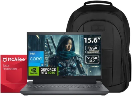 Laptop Dell G15 5530 15.6″/Intel Core I5-13450Hx/16Gb RAM/1Tb SSD/HDMI/USB 3.2/Nvidia Geforce Rtx 3050/Windows 11 Home/Color Gris/T54H7Custom161000