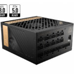 Fuente De Poder 1300W MSI Meg Ai1300P Pcie5/80 Plus Platinum/24-Pin ATX/120Mm/Color Negro