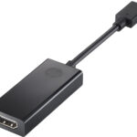 HP USB-C to HDMI Adapter adaptador gráfico USB Negro