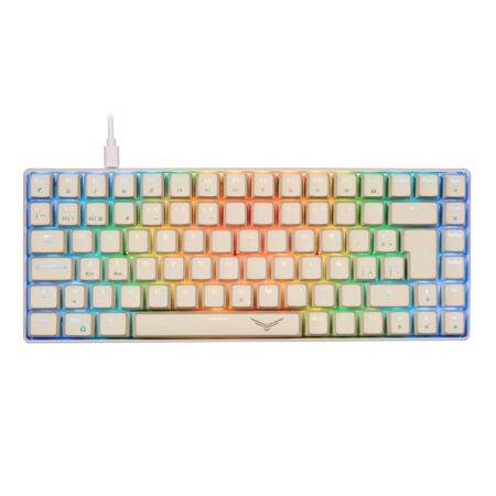 Naceb Teclado Mecanico Gamer Rgb 80% Compacto 84 Teclas Gray Basilisk Na-0970