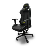 Silla Gamer Ocelot Gaming Ost-Black Scorpio Color Negro, Hasta 150Kg, Reposabrazos 2D, Reclinable 135°
