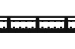 Patch Panel Modular Sin Conectores Panduit Uicmpp24Bly De 24 Puertos/1Ur/Ultimate Id/Plano/Sin Blindaje