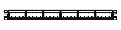 Patch Panel Modular Sin Conectores Panduit Uicmpp24Bly De 24 Puertos/1Ur/Ultimate Id/Plano/Sin Blindaje