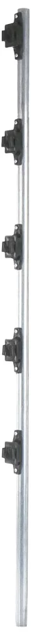 Poste De 1.2M Yonusa Fencepost3 Tubo De Acero Galvanizado Con 5 Aisladores De Paso