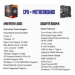 ##PROCESADOR AMD RYZEN 5 5500 3.6GHZ SOCKET AM4/6 CORE/65W/SIN GRAFICOS/CON FAN, 100-100000457BOX (OPENBOX)