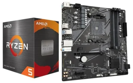 ##PROCESADOR AMD RYZEN 5 5500 3.6GHZ SOCKET AM4/6 CORE/65W/SIN GRAFICOS/CON FAN, 100-100000457BOX (OPENBOX)