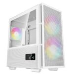 Gabinete Deepcool Ch360 Digital Wh/Micro-Tower/Ventana Cristal Templado/Sin Fuente/3 Ventiladores/Color Blanco/Mini-Itx/Micro-ATX/R-Ch360-Whape3D-G-1