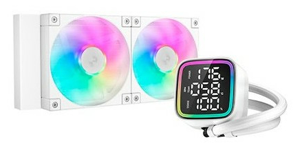 Enfriamiento Liquido Gaming Deepcool Ld240 Wh (R-Ld360-Whdmmn-G-1) – Argb, Blanco, 240Mm, 2400Rpm, Socket Lga 1851, 1700/ Am5