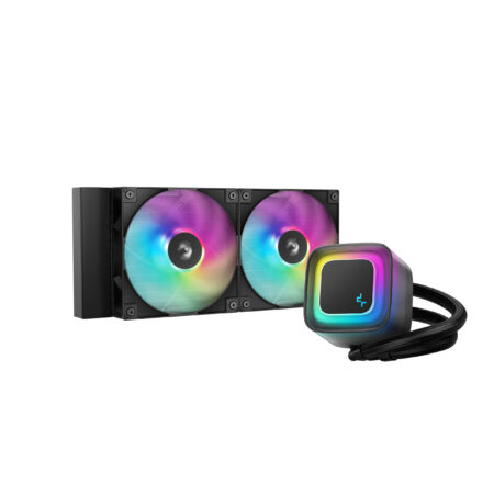 Enfriamiento Liquido Deepcool Le240 V2/Argb/2X120Mm/2100Rpm/Socket Lga 1851/1700/1200/Am4/Am5/Color Negro/R-Le240-Bkammc-G-2