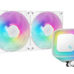 Enfriamiento Liquido Deepcool Le240 Wh V2/Argb/2X120Mm/2100Rpm/Socket Lga 1851/Am4/Am5/Color Blanco/R-Le240-Whammn-G-2