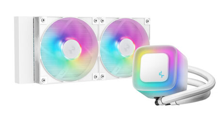 Enfriamiento Liquido Deepcool Le240 Wh V2/Argb/2X120Mm/2100Rpm/Socket Lga 1851/Am4/Am5/Color Blanco/R-Le240-Whammn-G-2
